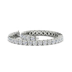 Load image into Gallery viewer, 10-Ct.-Diamond-Tennis-Bracelet-In-White-Gold-FDBRC8635ROANGLE4-10.00-CT-NL-WG