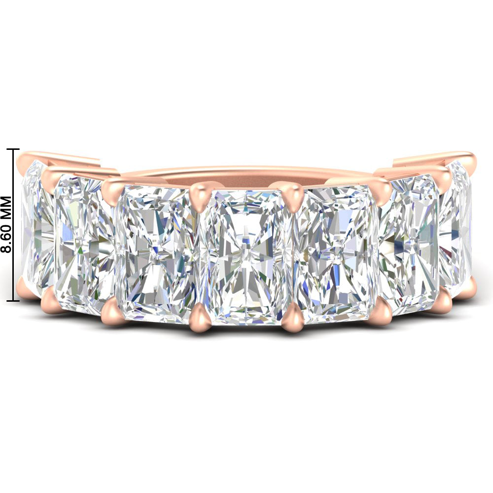 10 Carat Stone Radiant Cut Wedding Ring – Fascinating Diamonds - Main Image