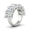 Load image into Gallery viewer, 10-carat-7-stone-radiant-cut-wedding-ring-in-white-gold-FD8008RABANGLE2-10.00CT-NL-WG