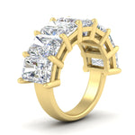 Load image into Gallery viewer, 10-carat-7-stone-radiant-cut-wedding-ring-in-yellow-gold-FD8008RABANGLE2-10.00CT-NL-YG