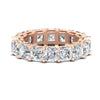 Load image into Gallery viewer, 10-carat-asscher-cut-diamond-eternity-wedding-band-in-rose-gold-FDEWB8321AS-10.00CT-NL-RG