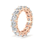 Load image into Gallery viewer, 10-carat-asscher-cut-diamond-eternity-wedding-band-in-rose-gold-FDEWB8321ASANGLE2-10.00CT-NL-RG