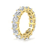 Load image into Gallery viewer, 10-carat-asscher-cut-diamond-eternity-wedding-band-in-yellow-gold-FDEWB8321ASANGLE2-10.00CT-NL-YG