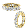 Load image into Gallery viewer, 10-carat-asscher-cut-diamond-eternity-wedding-band-in-yellow-gold-FDEWB8321ASANGLE3-10.00CT-NL-YG
