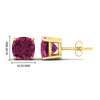 Load image into Gallery viewer, Cushion Cut Pink Sapphire Stud Earring