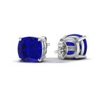 Load image into Gallery viewer, 10-carat-cushion-cut-sapphire-basket-stud-earring-in-white-gold-fdear10411cugsablangle4-10.00ct-nl-wg.jpg