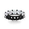 Load image into Gallery viewer, 10-carat-diamond-eternity-wedding-band-in-black-gold-FDEWB9296CUANGLE5-10.0CT-NL-BG