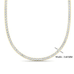 Load image into Gallery viewer, 10-carat-diamond-graduated-tennis-necklace-in-FDNK11334-(0.07CT)ANGLE1-NL-YG