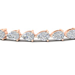 Load image into Gallery viewer, 10-carat-pear-shape-east-west-diamond-tennis-bracelet-in-rose-gold-FDBRC11577angle5-nl-rg.jpg?v=1776415128