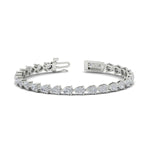 Load image into Gallery viewer, 10-carat-pear-shape-east-west-diamond-tennis-bracelet-in-white-gold-FDBRC11577-nl-wg.jpg?v=1776415128