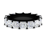 Load image into Gallery viewer, 10-carat-princess-cut-diamond-eternity-wedding-band-in-black-gold-FD10247PRB-10.00CT-NL-BG