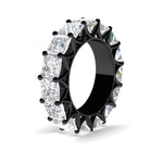 Load image into Gallery viewer, 10-carat-princess-cut-diamond-eternity-wedding-band-in-black-gold-FD10247PRBANGLE2-10.00CT-NL-BG