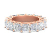 Load image into Gallery viewer, 10-carat-princess-cut-diamond-eternity-wedding-band-in-rose-gold-FD10247PRB-10.00CT-NL-RG