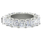 Load image into Gallery viewer, 10-carat-princess-cut-diamond-eternity-wedding-band-in-white-gold-FD10247PRB-10.00CT-NL-WG-HW
