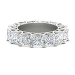 Load image into Gallery viewer, 10-carat-princess-cut-diamond-eternity-wedding-band-in-white-gold-FD10247PRB-10.00CT-NL-WG