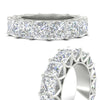 Load image into Gallery viewer, 10-carat-princess-cut-diamond-eternity-wedding-band-in-white-gold-FD10247PRBANGLE3-10.00CT-NL-WG
