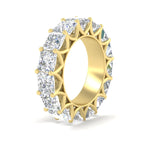 Load image into Gallery viewer, 10-carat-princess-cut-diamond-eternity-wedding-band-in-yellow-gold-FD10247PRBANGLE2-10.00CT-NL-YG