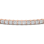 Load image into Gallery viewer, 10-ct-princess-cut-diamond-tennis-bracelet