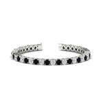 Load image into Gallery viewer, 10-ct.-diamond-tennis-bracelet-with-black-diamond-in-white-gold-FDBRC8635ROGBLACK-10.00_20CT-NL-WG
