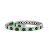 Load image into Gallery viewer, 10-ct.-diamond-tennis-bracelet-with-emerald-in-white-gold-FDBRC8635ROGEMGRANGLE4-10.00_20CT-NL-WG