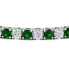 Load image into Gallery viewer, 10-ct.-diamond-tennis-bracelet-with-emerald-in-white-gold-FDBRC8635ROGEMGRANGLE5-10.00_20CT-NL-WG