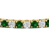 Load image into Gallery viewer, 10-ct.-diamond-tennis-bracelet-with-emerald-in-yellow-gold-FDBRC8635ROGEMGRANGLE5-10.00_20CT-NL-YG