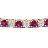 Load image into Gallery viewer, 10-ct.-diamond-tennis-bracelet-with-pink-sapphire-in-rose-gold-FDBRC8635ROGSADRPIANGLE5-10.00_20CT-NL-RG