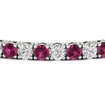 Load image into Gallery viewer, 10-ct.-diamond-tennis-bracelet-with-pink-sapphire-in-white-gold-FDBRC8635ROGSADRPIANGLE5-10.00_20CT-NL-WG