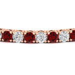 Load image into Gallery viewer, 10-ct.-diamond-tennis-bracelet-with-ruby-in-rose-gold-FDBRC8635ROGRUDRANGLE5-10.00_20CT-NL-RG