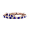Load image into Gallery viewer, 10-ct.-diamond-tennis-bracelet-with-sapphire-in-rose-gold-FDBRC8635ROGSABLANGLE4-10.00_20CT-NL-RG