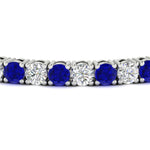 Load image into Gallery viewer, 10-ct.-diamond-tennis-bracelet-with-sapphire-in-white-gold-FDBRC8635ROGSABLANGLE5-10.00_20CT-NL-WG