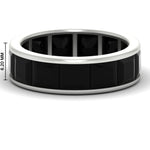 Load image into Gallery viewer, 10-ctw-channel-set-princess-cut-black-diamond-eternity-ring-in-white-gold-FDEWB160PRGBLACK-10.00CT-NL-WG-HW.jpg?v=1766128429