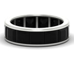 Load image into Gallery viewer, 10-ctw-channel-set-princess-cut-black-diamond-eternity-ring-in-white-gold-FDEWB160PRGBLACK-10.00CT-NL-WG.jpg?v=1766128429