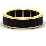 Load image into Gallery viewer, 10-ctw-channel-set-princess-cut-black-diamond-eternity-ring-in-yellow-gold-FDEWB160PRGBLACK-10.00CT-NL-YG.jpg?v=1766128429