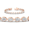 Load image into Gallery viewer, 11-carat-classic-teardrop-link-east-west-diamond-bracelet-in-rose-gold-FDBRCPE10581ANGLE2-11.00CT-NL-RG.jpg?v=1776854678