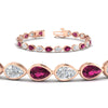 Load image into Gallery viewer, 11-carat-classic-teardrop-link-east-west-pink-sapphire-bracelet-in-rose-gold-FDBRCPE10581GSADRPIANGLE2-11.00CT-NL-RG.jpg?v=1776855008