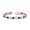 Load image into Gallery viewer, 11-carat-classic-teardrop-link-east-west-sapphire-bracelet-in-rose-gold-FDBRCPE10581GSABL-11.00CT-NL-RG.jpg?v=1776854934