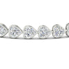 Load image into Gallery viewer, 12-50-ct-bezel-tennis-bracelet-heart-shaped-diamond-in-white-gold-fdbrc10581htangle2-12-50-ct-nl-wg