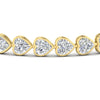 Load image into Gallery viewer, 12-50-ct-bezel-tennis-bracelet-heart-shaped-diamond-in-yellow-gold-fdbrc10581htangle2-12-50-ct-nl-yg