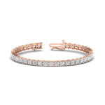 Load image into Gallery viewer, 12 Carat Princess Cut Basket Tennis Bracelet