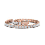 Load image into Gallery viewer, 12 Carat Princess Cut Basket Tennis Bracelet