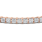 Load image into Gallery viewer, 12 Carat Princess Cut Basket Tennis Bracelet