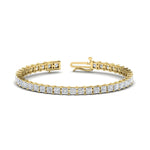 Load image into Gallery viewer, 12 Carat Princess Cut Basket Tennis Bracelet