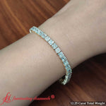 Load image into Gallery viewer, 12-carat-princess-cut-basket-tennis-bracelet-in-yellow-gold-fdbrc10450pr-12-00ct-1