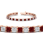 Load image into Gallery viewer, 12-carat-princess-cut-basket-tennis-bracelet