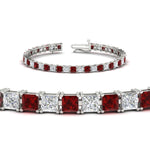 Load image into Gallery viewer, 12 Carat Princess Cut Basket Tennis Bracelet