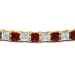 Load image into Gallery viewer, 12 Carat Princess Cut Basket Tennis Bracelet