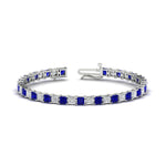 Load image into Gallery viewer, 12 Carat Princess Cut Basket Tennis Bracelet