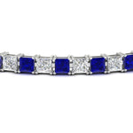 Load image into Gallery viewer, 12 Carat Princess Cut Basket Tennis Bracelet