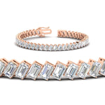 Load image into Gallery viewer, 14.40-carat-emerald-diagonal-tennis-bracelet-in-rose-gold-fdbrc11518angle2-14-40-ct-nl-rg.jpg?v=1764931836